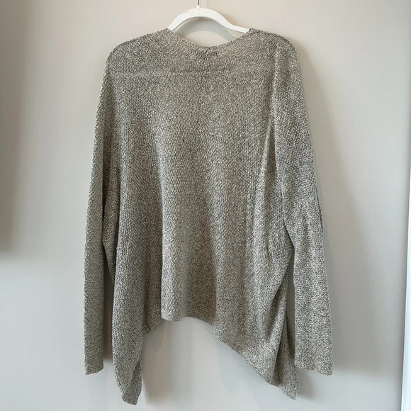Brandy Melville Cardigan Open Front Knit Warm Transition Fall Cozy Light Gray - Picture 6 of 6